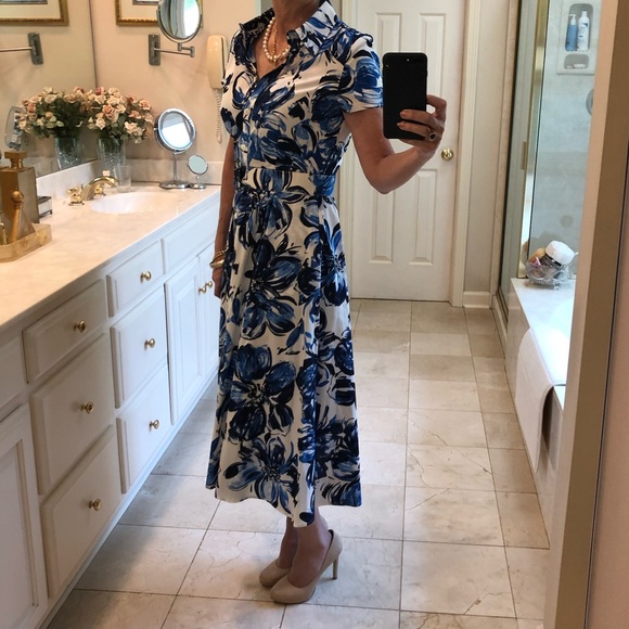 SOLD Jessica Howard 60s look full skirt dress, Size 10 - Picture 3 of 16